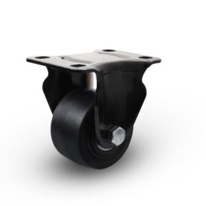 Ρόδα Υπερβαρέως Νάιλον Μαύρη/Σταθερή