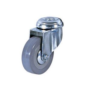 Ρόδα Βιομηχανική Γκρι/Τρύπα,Περιστρεφόμενη