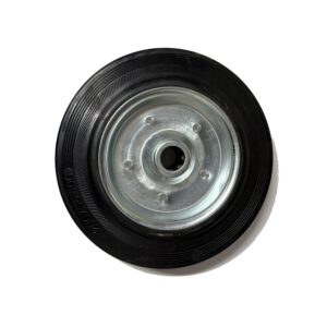 Ρόδα Βιομηχανική Μαύρη/Σκέτη με Ρουλεμάν