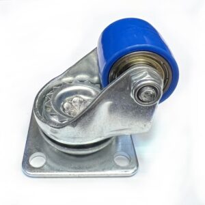 Ρόδα Υπερβαρέως PU Μπλε/Περιστρεφόμενη/Φ27