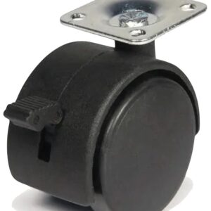 Ρόδα Πλαστική/Περιστρεφόμενη με Βάση&Φρένο