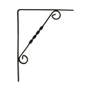 Γωνιά Διακοσμητική Ραφιών/Mαύρη