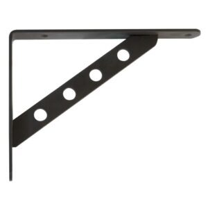 Γωνιά Διακοσμητική Ραφιών/Β.Τ/Μαύρη/Τρυπητή Αντηρίδα