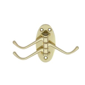 Κρεμάστρα Τοίχου 3 Θέσεων Σπαστή/Χρυσή