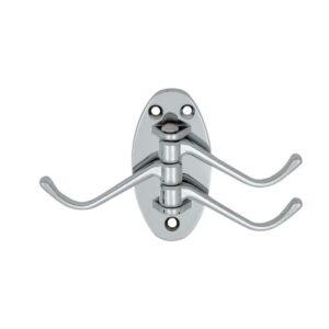 Κρεμάστρα Τοίχου 3 Θέσεων Σπαστή/Νίκελ