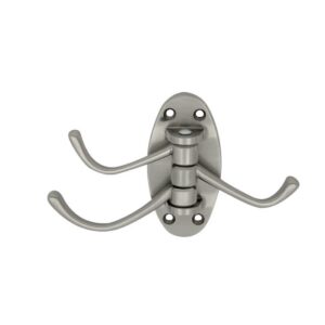 Κρεμάστρα Τοίχου 3 Θέσεων Σπαστή/Νίκελ Ματ