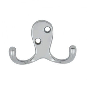 Κρεμάστρα Τοίχου 2 Θέσεων/Νικελ