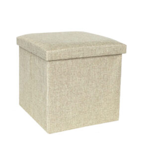 Σκαμπό Με Αποθηκευτικό Χώρο/Μπεζ/30Χ30Χ30cm