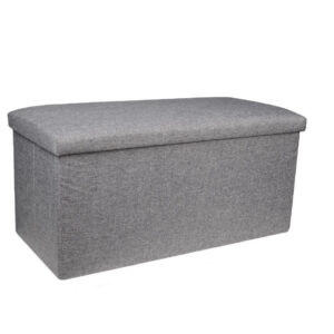 Σκαμπό Με Αποθηκευτικό Χώρο/Γκρί/76Χ38Χ35cm